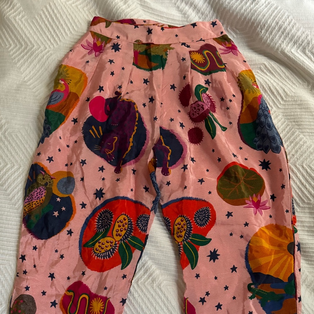 Farm Rio Flowy Dream Collage Pants